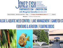 Tablet Screenshot of findpondsize.com